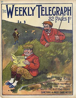 Sheffield Weekly Telegraph poster: lost ball, 1901 Sheffield Weekly Telegraph poster: lost ball, 1901