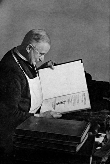 <b class=qtipBold><figcaption>Walter Slinn</figcaption></b><br>Image from Exhibition of Bookbindings by Walter Slinn of Sheffield; opened by Sir Osbert Sitwell, Central Library, Sheffield October 12th -26th, 1946 (Sheffield City Council, Libraries Committee 1946) (Local Studies Library: 095 SST).<br><em>© Sheffield City Council</em> Walter Slinn